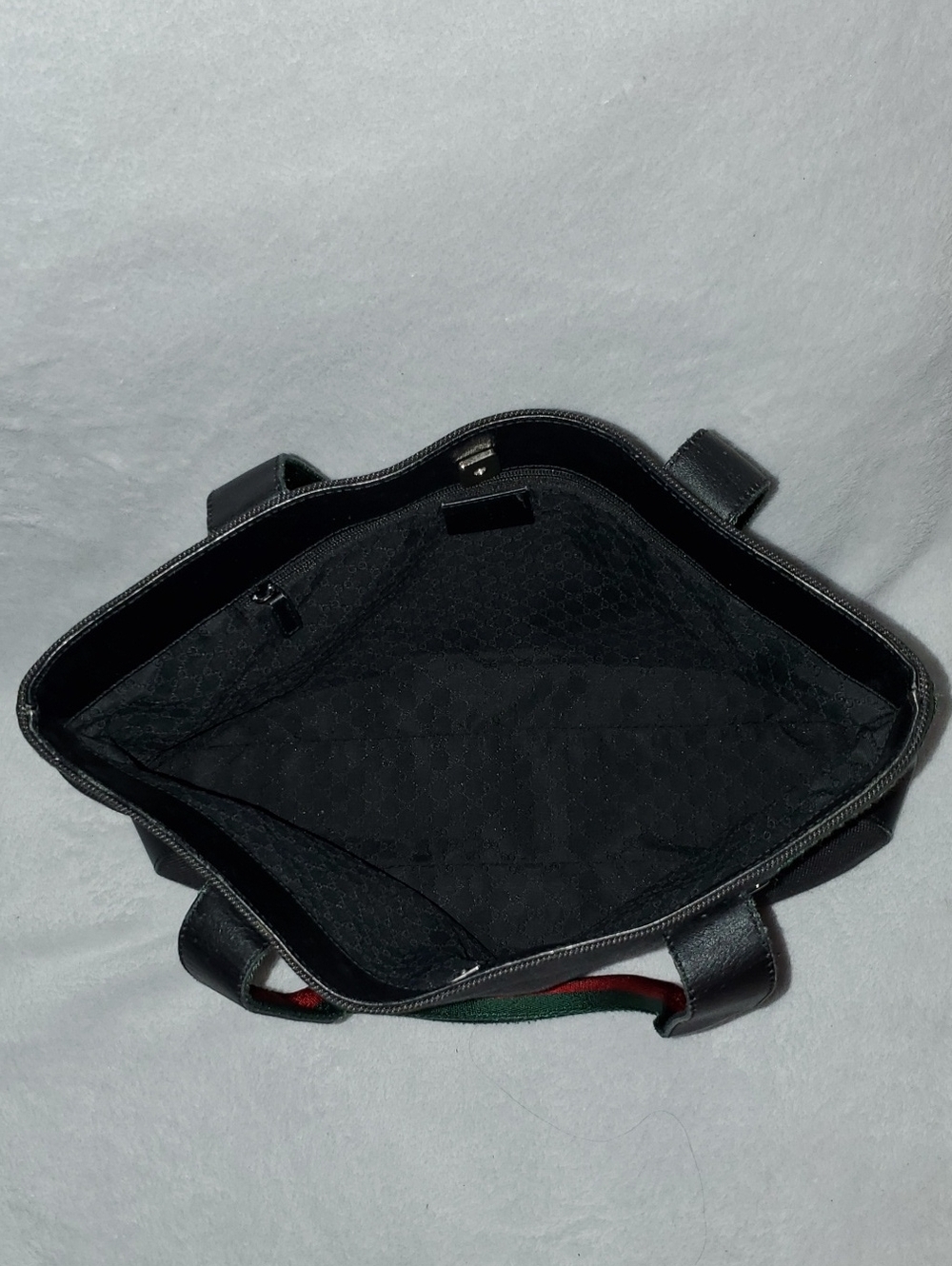 VTG Gucci Web Sherry Line Denim Tote - Picture 10 of 16